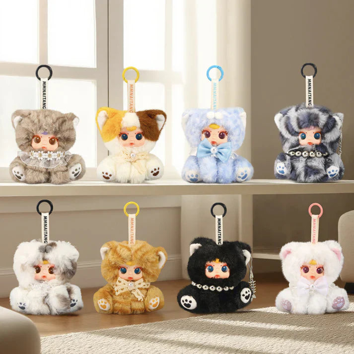 【T002】MM Milk Candy Naughty Cat Series Plush Pendant Dolls