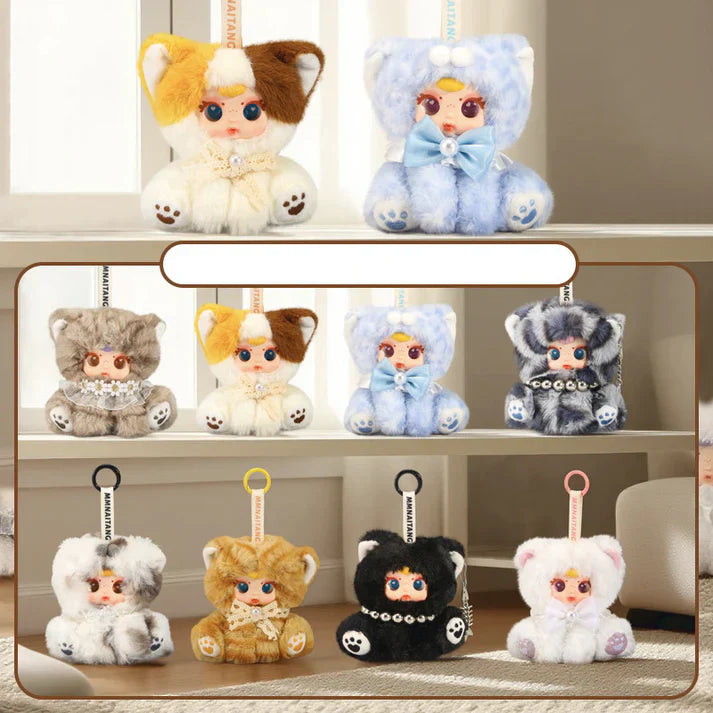 【T002】MM Milk Candy Naughty Cat Series Plush Pendant Dolls